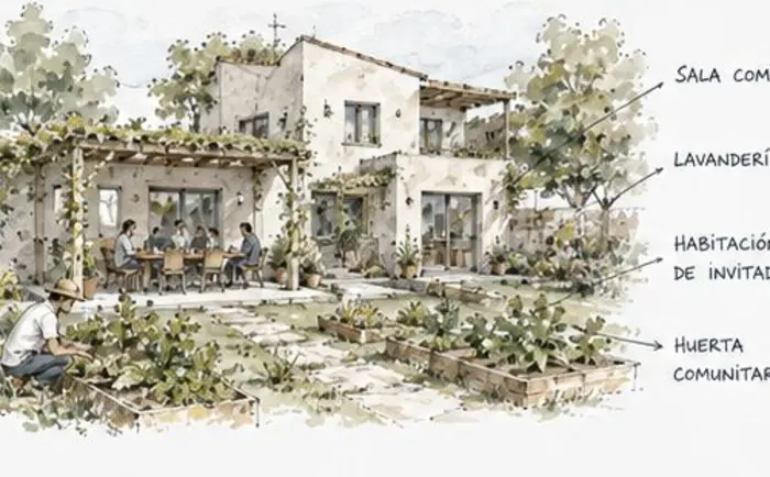 Espacio común ilustrado