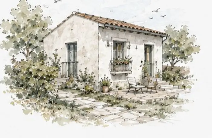 Vivienda privada ilustrada